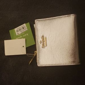 New Kate Spade Metallic Wallet